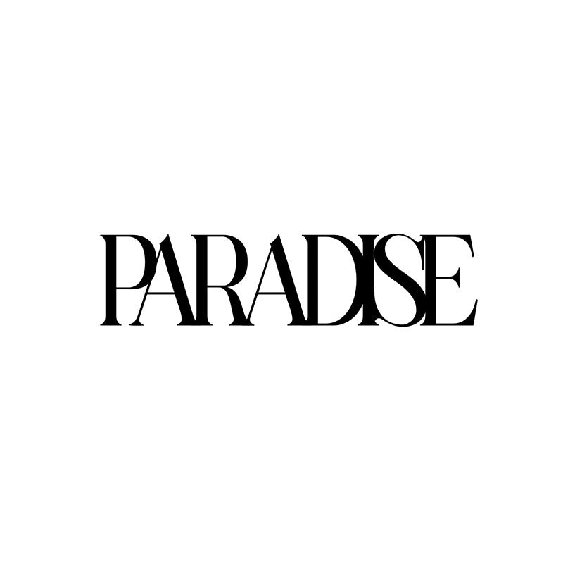 Wall Accents - Paradise Typography Wall Art