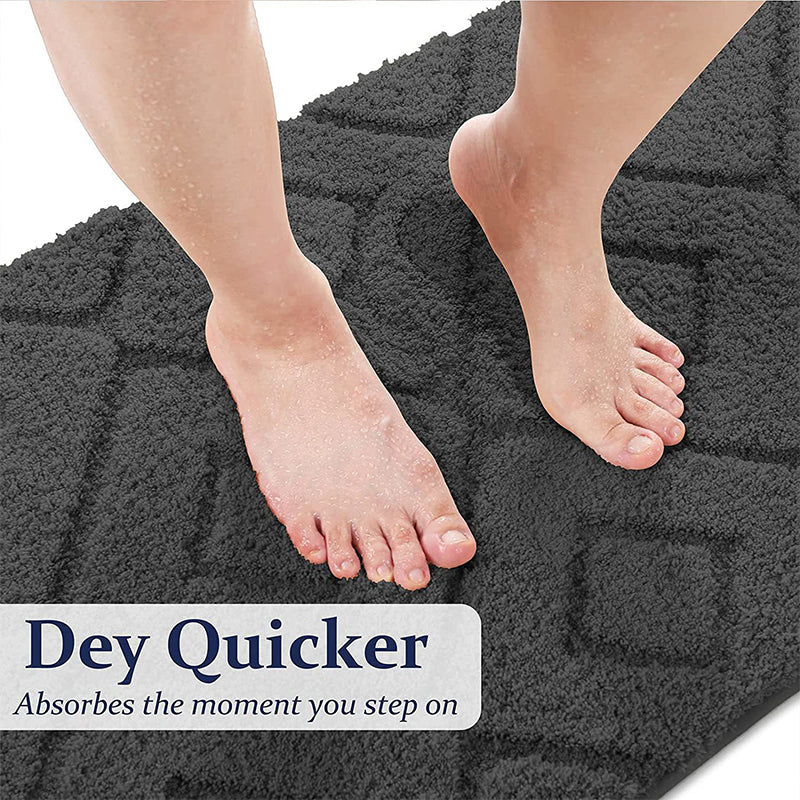 Buy Zella Anti Skid Bath Mat - Grey Bath Mats from Vaaree