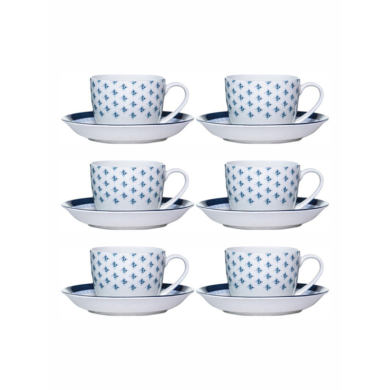 Buy Florogama Cup & Saucer (180 ML) - Set Of Four Tea Cup & Saucer from Vaaree