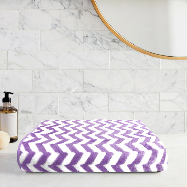 Buy Mervo Stripe Bath Towel - Purple Bath Towels from Vaaree