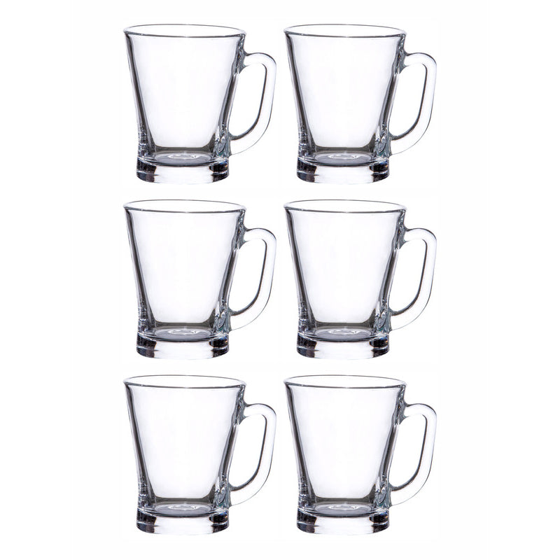 Buy Elisabetho Glass Mug (230 ML) - Set Of Six Mug & Tea Cup from Vaaree