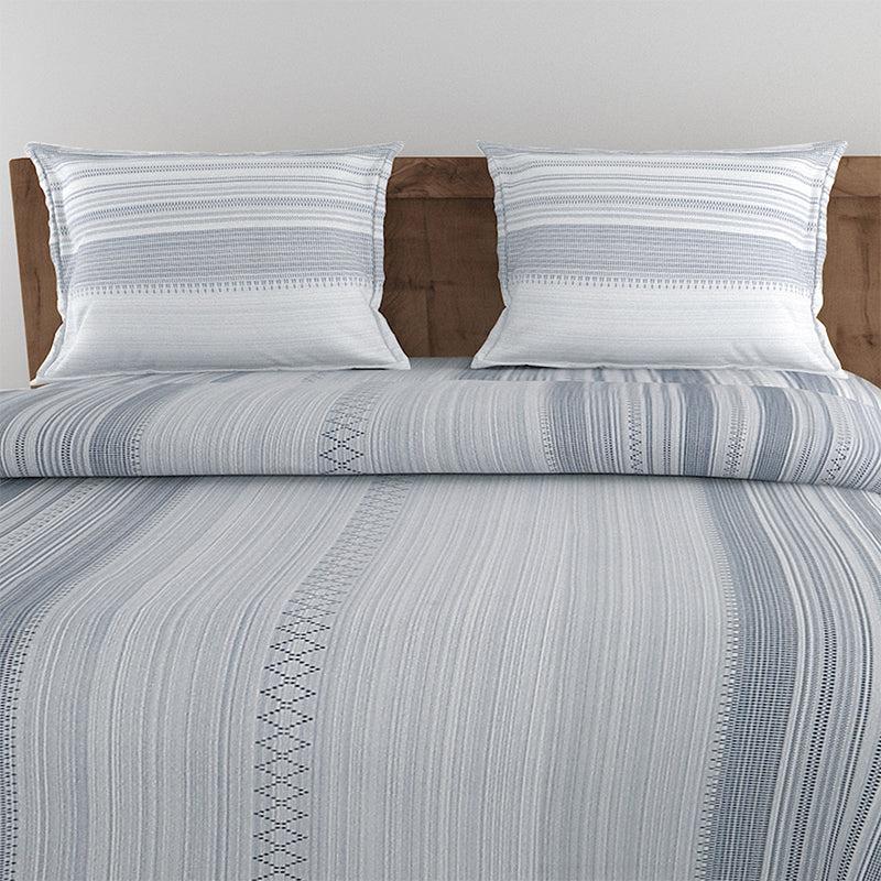 Buy Twila Striped Bedding Set - Grey Bedding Set from Vaaree