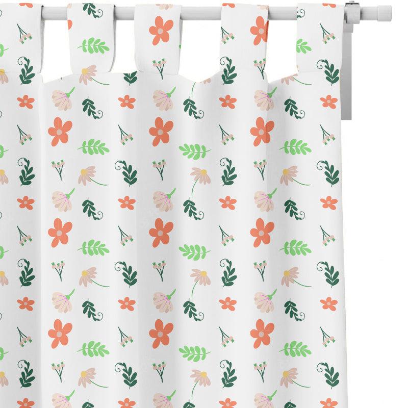 Buy Soma Floral Tab Top Medium Width Curtain Curtains from Vaaree