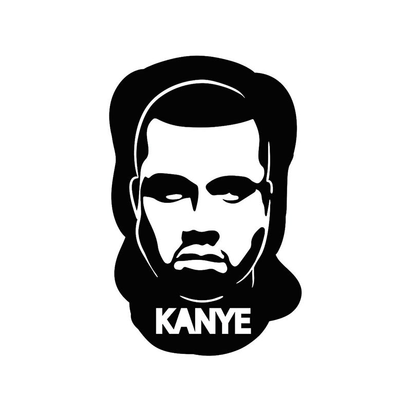 Wall Accents - Kanye West Black Wall Art