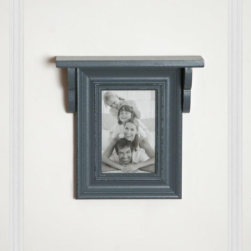 Photo Frames - Nero Photo Frame With Wall Shelf - Grey