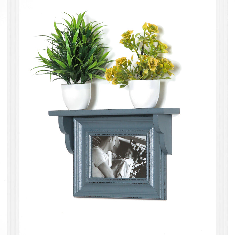 Photo Frames - Meso Photo Frame With Wall Shelf - Grey