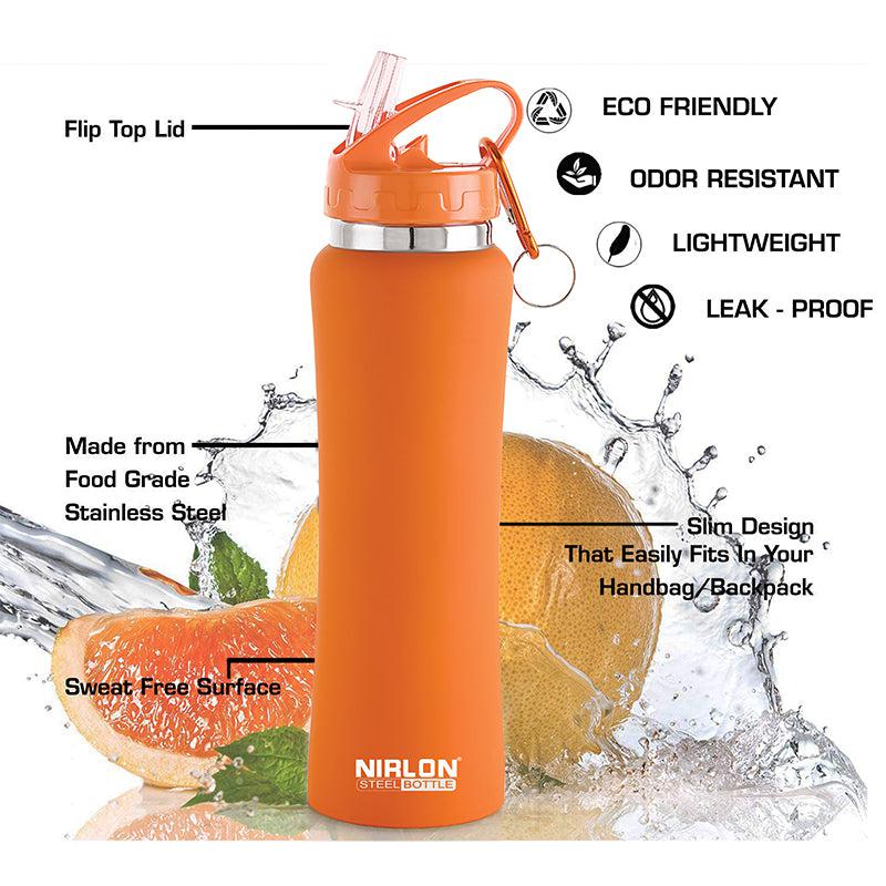 Buy Valento Sipper Water Bottle (Orange) - 750 ML Sipper from Vaaree