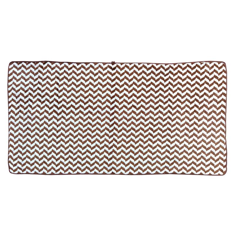 Buy Mervo Stripe Bath Towel - Brown Bath Towels from Vaaree