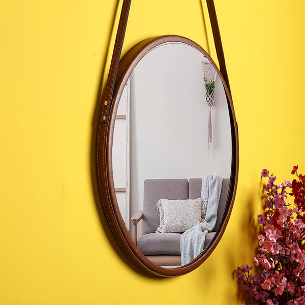 Wall Mirror - Maku Wall Mirror - Tan