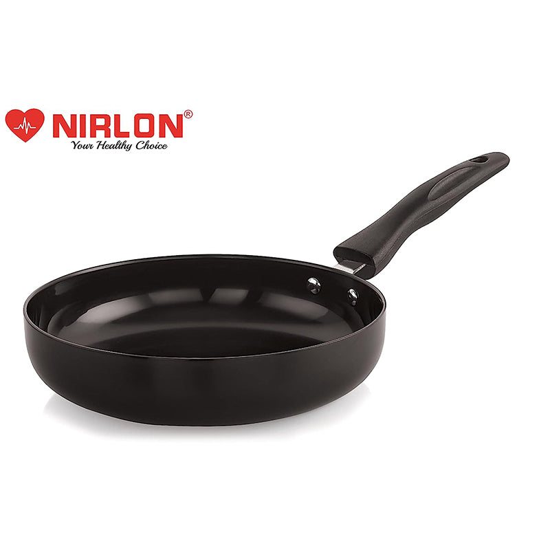 Buy Nirlon Frying Pan With Lid - 1100 ML/9 Inches Frying Pan from Vaaree