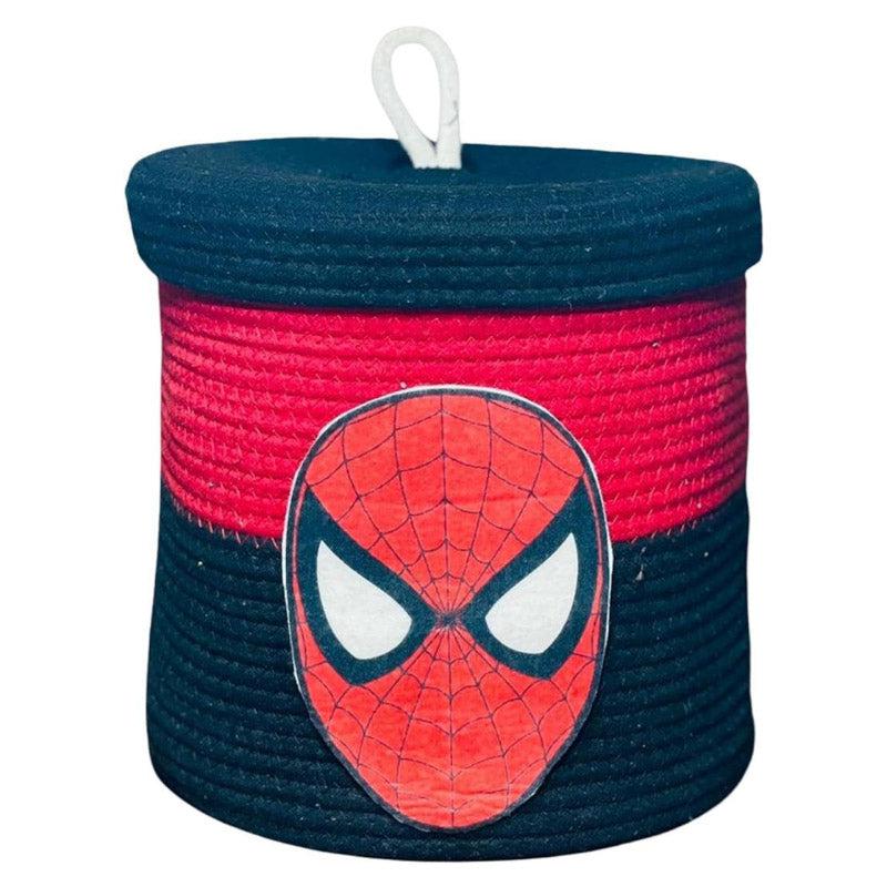 Buy Spidey Hero Natural Fiber Kids Storage Basket Storage Basket from Vaaree