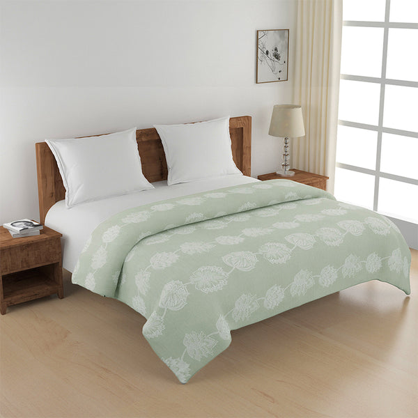 Luna Floral Comforter - Green