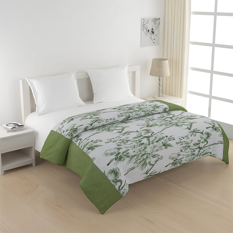 Buy Misty Floral Comforter - Green Comforters & AC Quilts from Vaaree