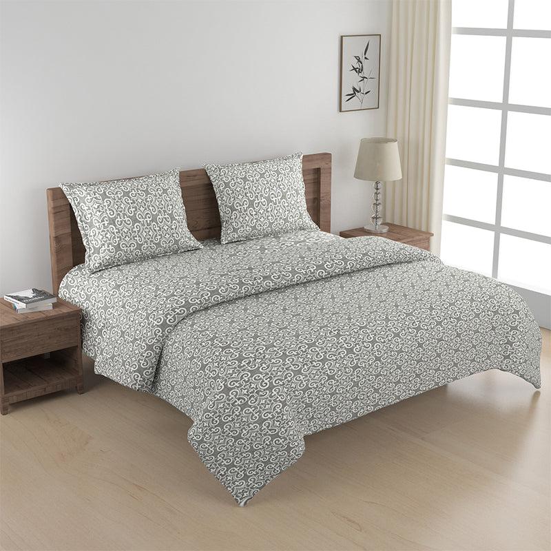 Buy Daksha Ethnic Bedding Set - Grey Bedding Set from Vaaree