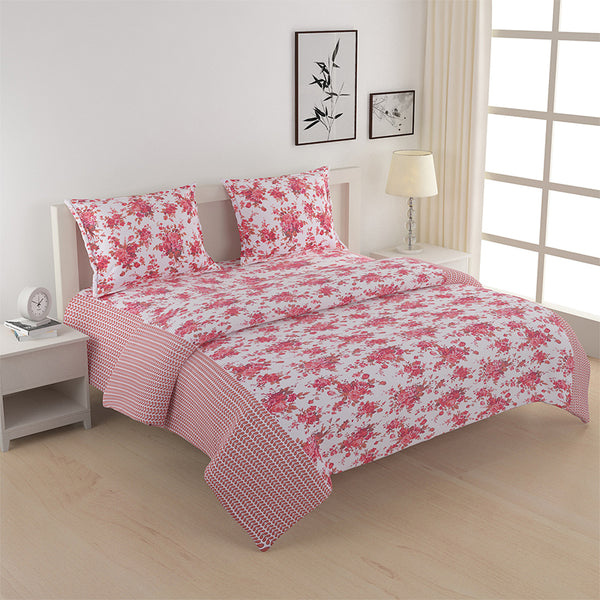 Avery Floral Bedding Set - Pink