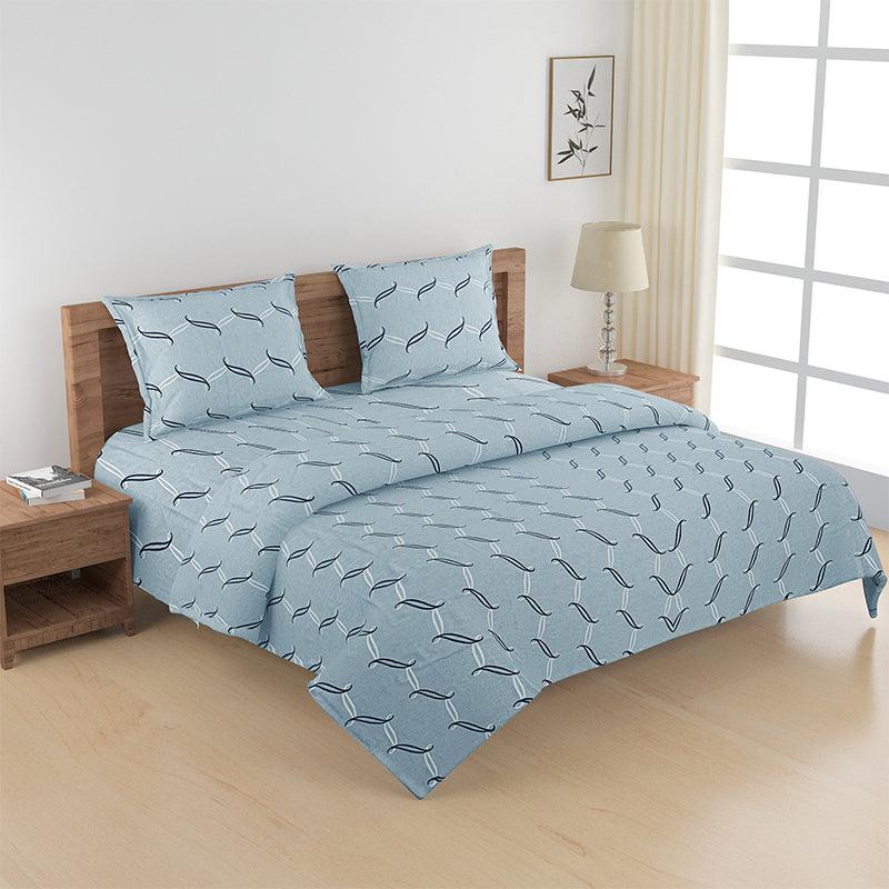 Buy Hailey Harvo Bedding Set - Blue Bedding Set from Vaaree