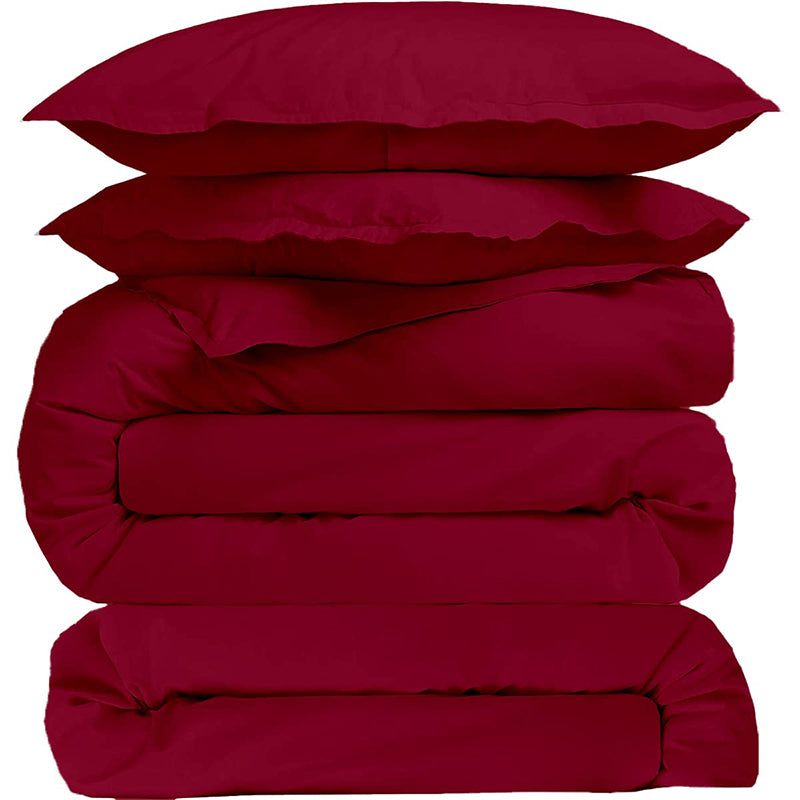 Buy Evelyn Bedding Set - Maroon Bedding Set from Vaaree