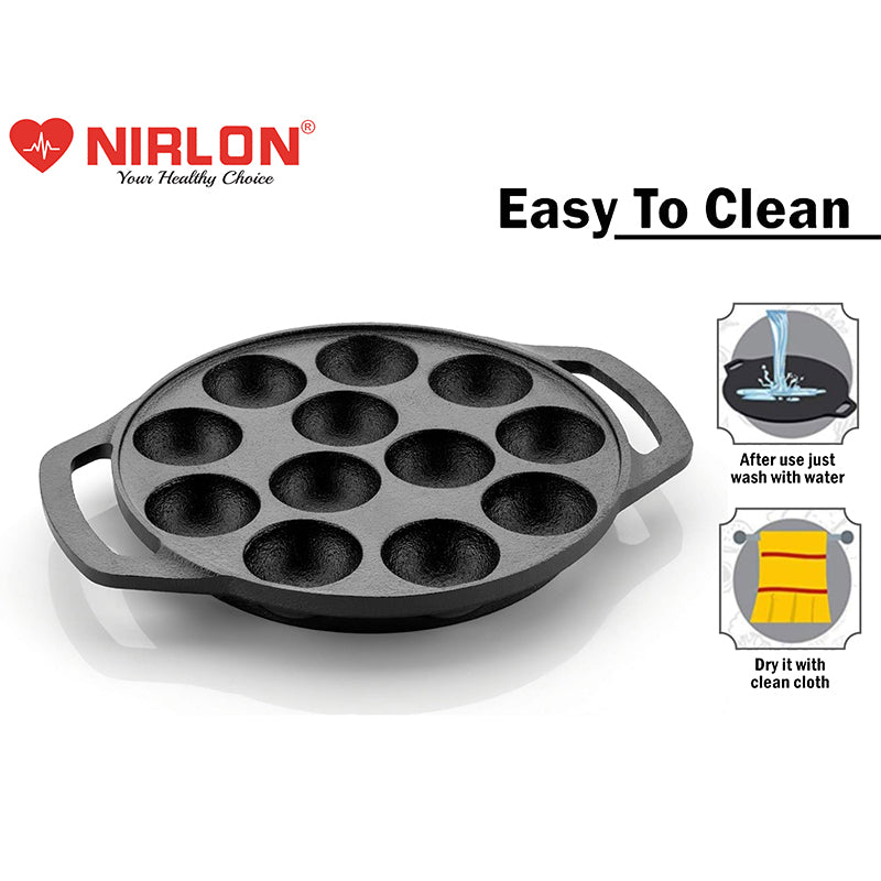 Buy Nirlon Cast Iron Paniyaram Pan Paniyaram & Appam Pan from Vaaree