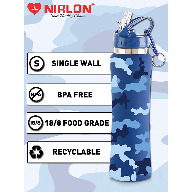 Buy Army Blue Sipper Water Bottle - 750 ML Sipper from Vaaree