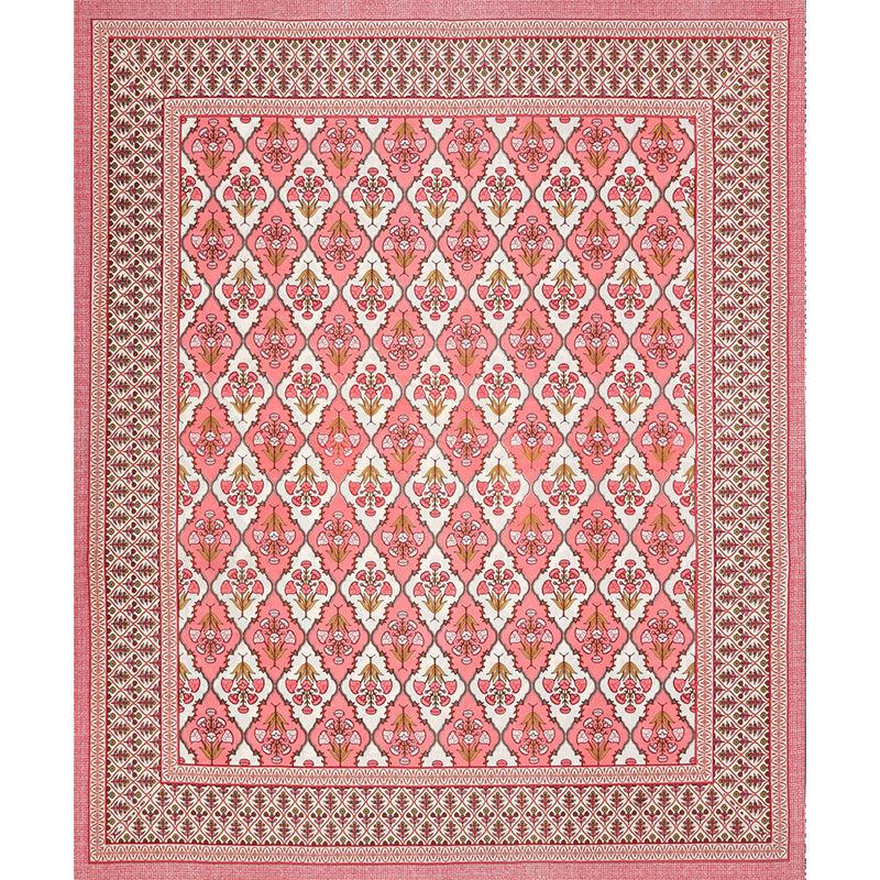 Buy Parth Ethnic Bedsheet - Pink Bedsheets from Vaaree