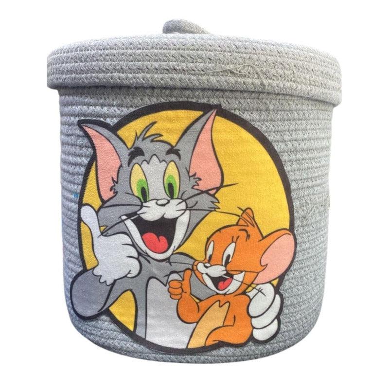 Buy Tom & Jerry Natural Fiber Kids Storage Basket Storage Basket from Vaaree