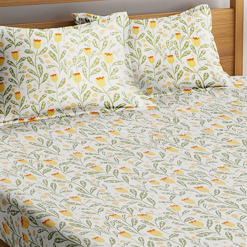 Buy Zion Floral Bedsheet Bedsheets from Vaaree