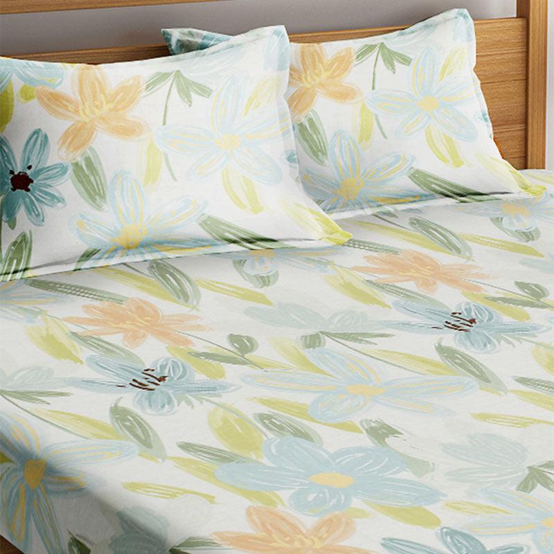 Buy Ravena Floral Bedsheet Bedsheets from Vaaree