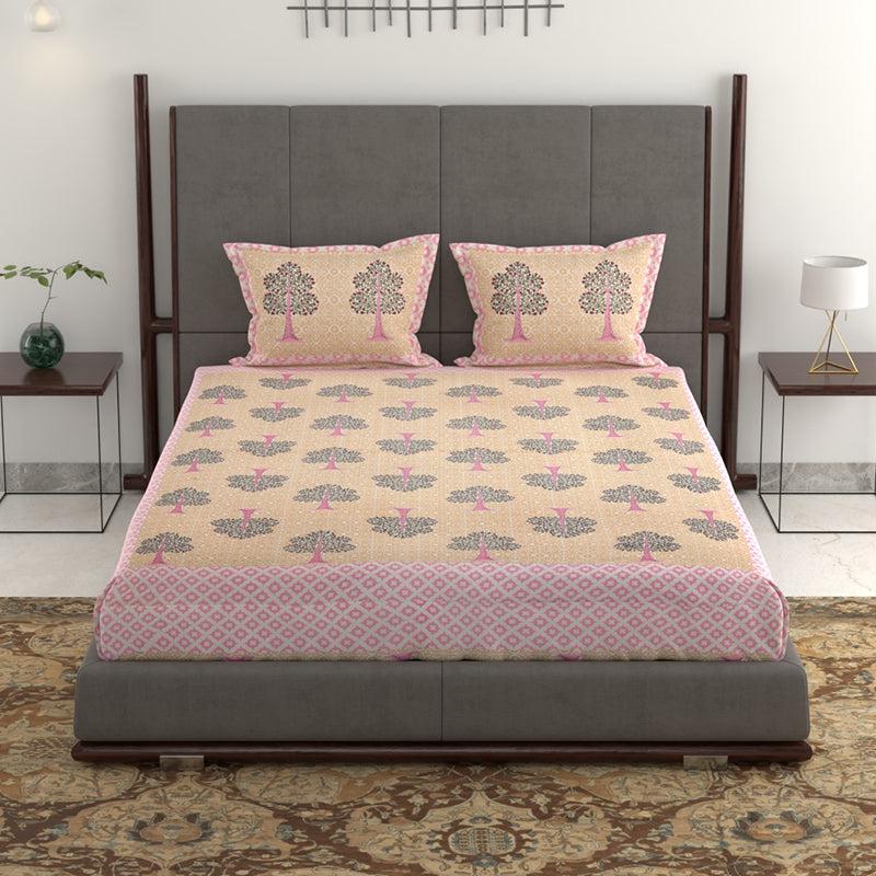 Buy Geetika Printed Bedsheet - Yellow Bedsheets from Vaaree