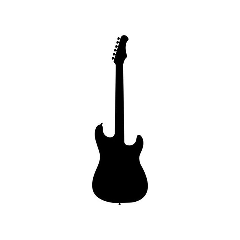 Wall Accents - Guitar Style Black Wall Art