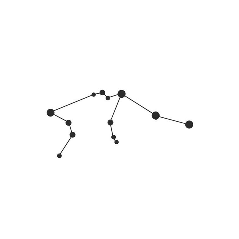 Buy Aquarius Constellation Black Wall Art Wall Accents from Vaaree