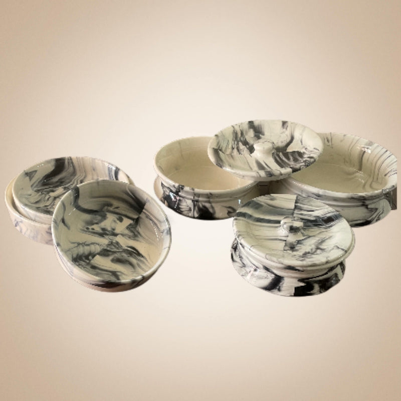 Buy Derine Ceramic Serveware - Six Piece Set Bowl from Vaaree