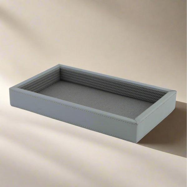 Serving Tray - Manae Vegan Leather Serving Tray - Grey