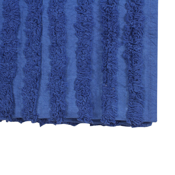 Buy Juniper Stripe Tufted Throw - Navy Blue Throws from Vaaree