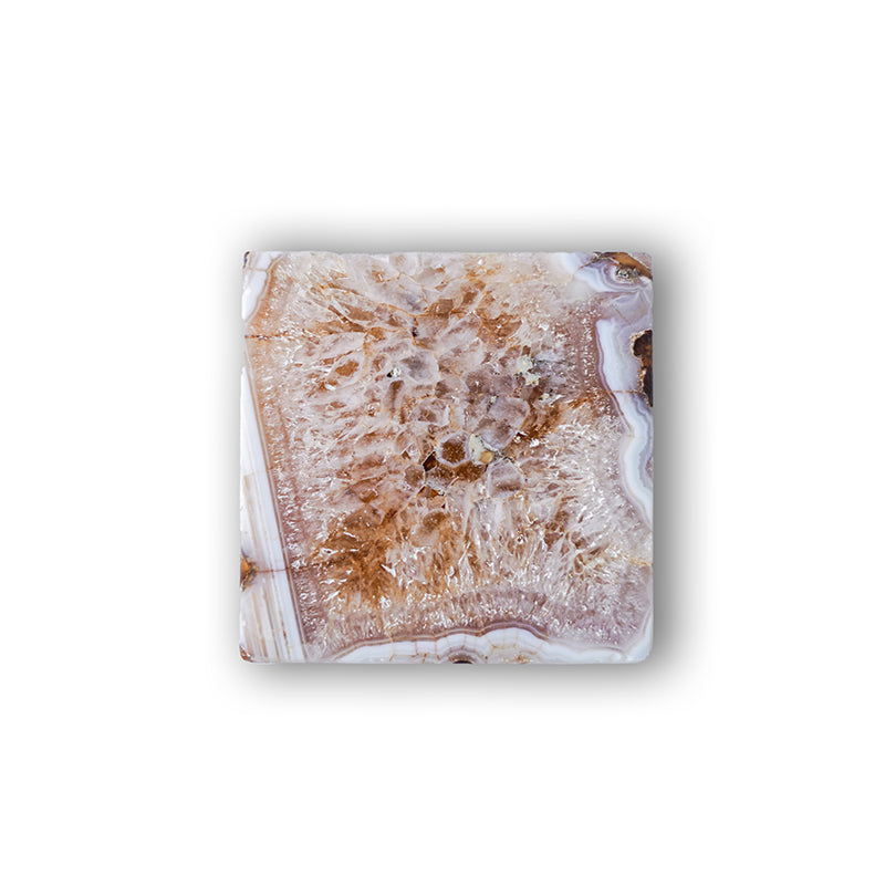 Coaster - Crystal Agate Coaster (Brown) - Set Of Two