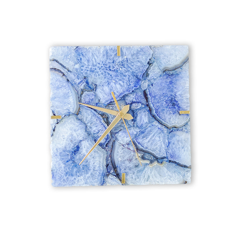 Wall Clock - Andora Agate Wall Clock - Blue