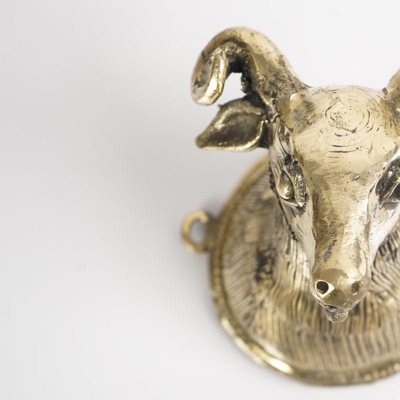 Wall Accents - Antique Goat Wall Hanging