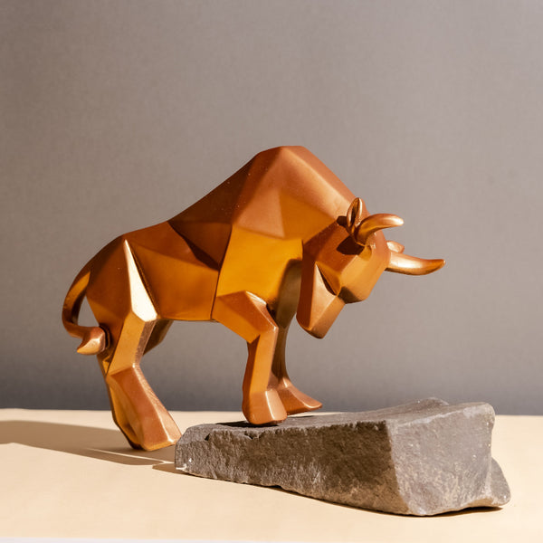 Ox Gladior Showpiece - Copper