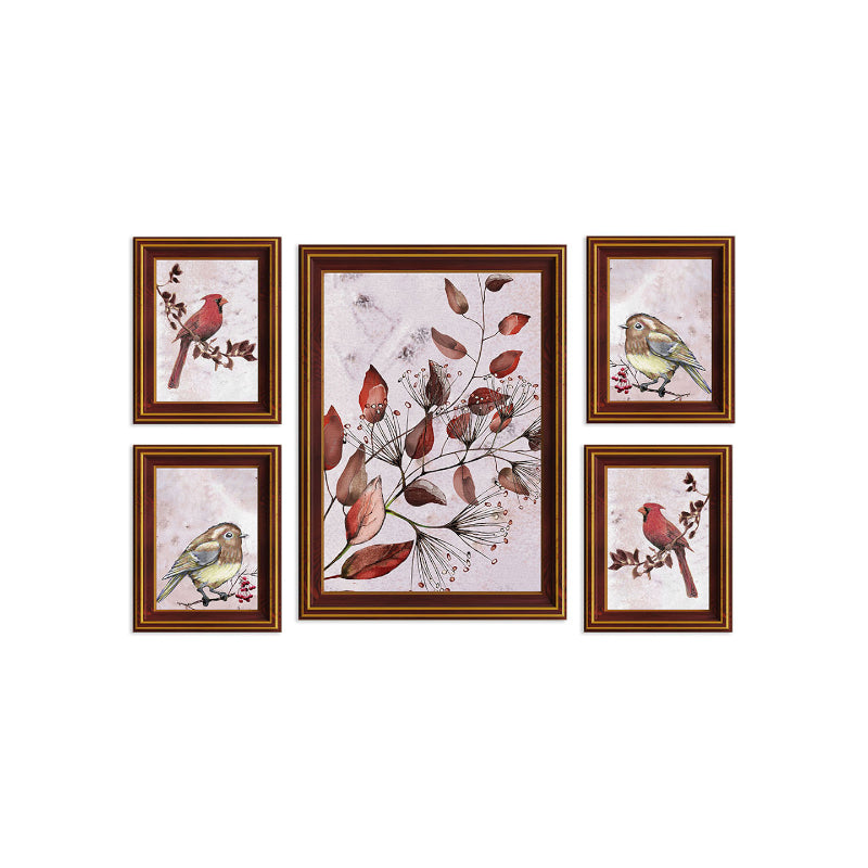 Wall Art & Paintings - Chirpy Mates Wall Art - Set Of Five