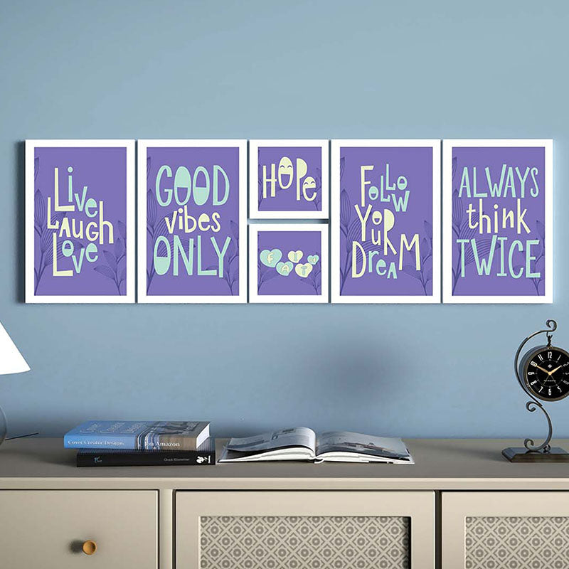 Wall Art & Paintings - Three L's Of Life Wall Art - Set Of Six