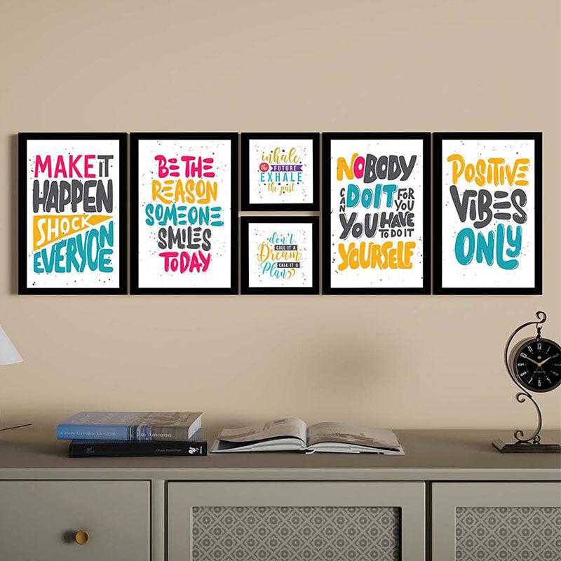 Buy Life Spark Wall Art - Set Of Six Wall Art & Paintings from Vaaree