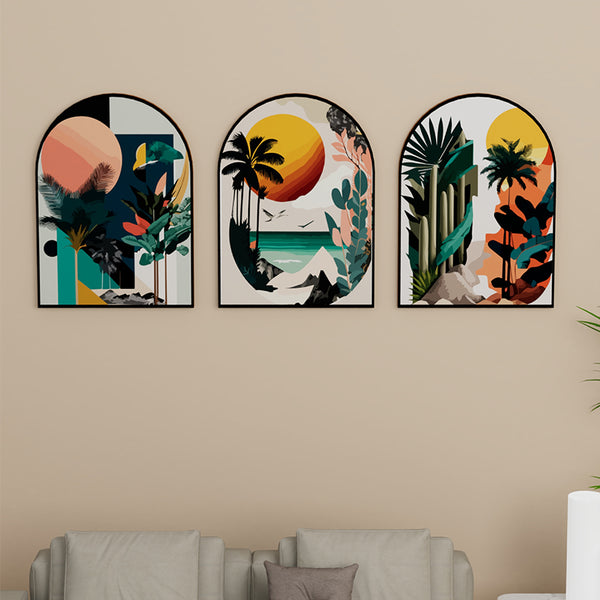 Wall Art & Paintings - Tripcal Scape Wall Painting - Set Of Three