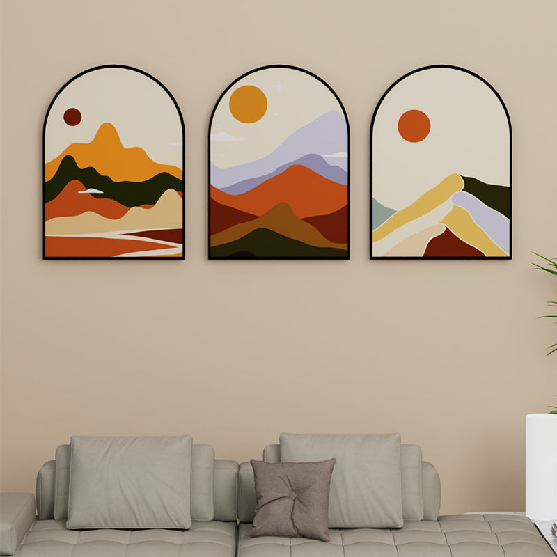 Wall Art & Paintings - Desert Dune Wall Painting - Set Of Three