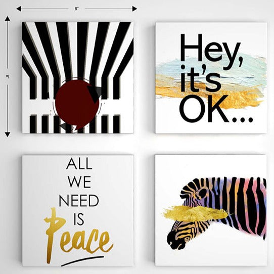 Wall Art & Paintings - Zebo Wall Art - Set Of Four