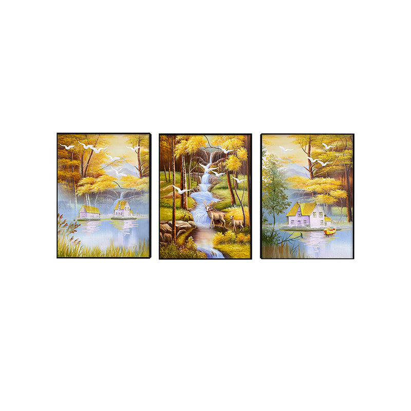 Wall Art & Paintings - By The River Wall Painting - Set Of Three