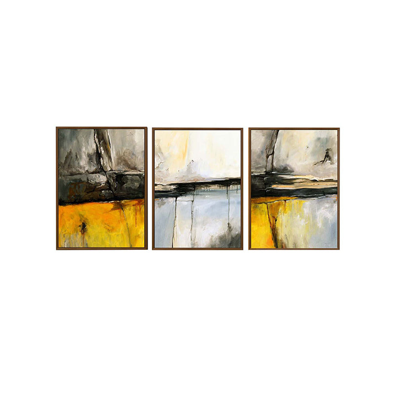 Wall Art & Paintings - Astura Chrome Wall Painting - Set Of Three