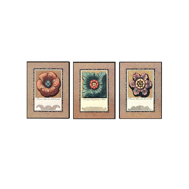 Wall Art & Paintings - Aeris Flora Wall Painting - Set Of Three