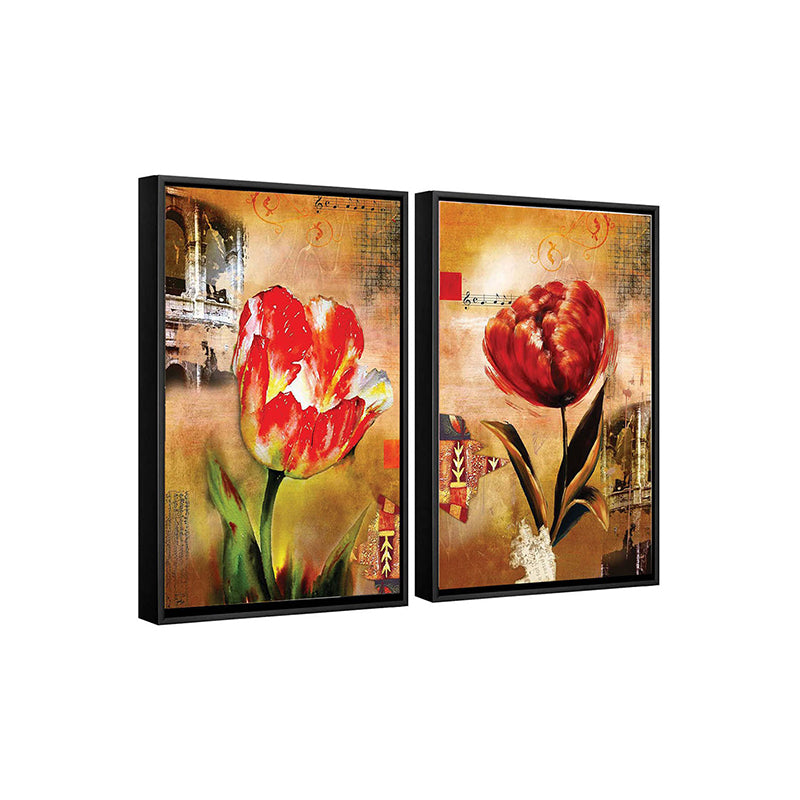 Wall Art & Paintings - Primo Rose Wall Painting - Set Of Two