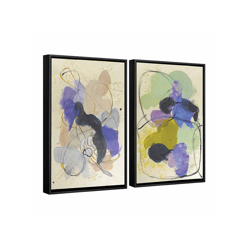 Wall Art & Paintings - Meso Abstract Wall Painting - Set Of Two