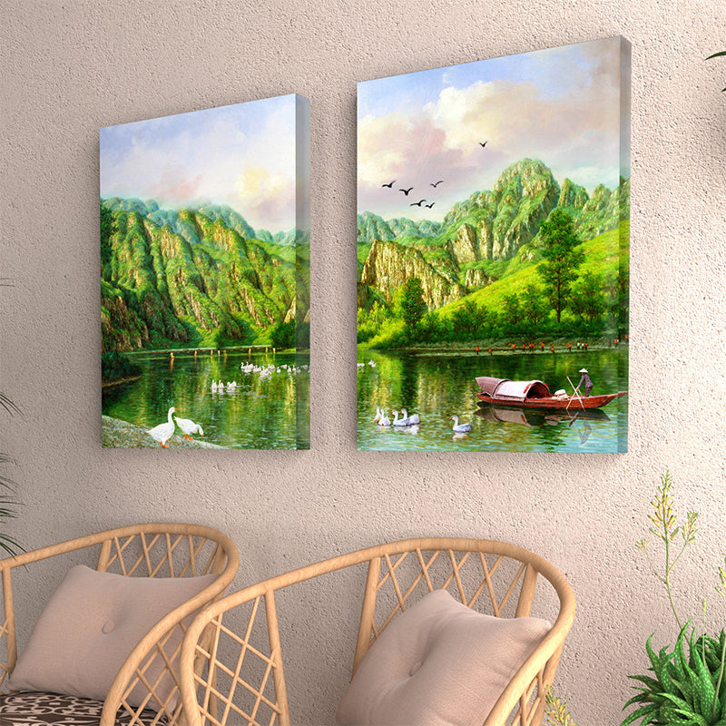 Wall Art & Paintings - Lush Leisure Wall Painting - Set Of Two