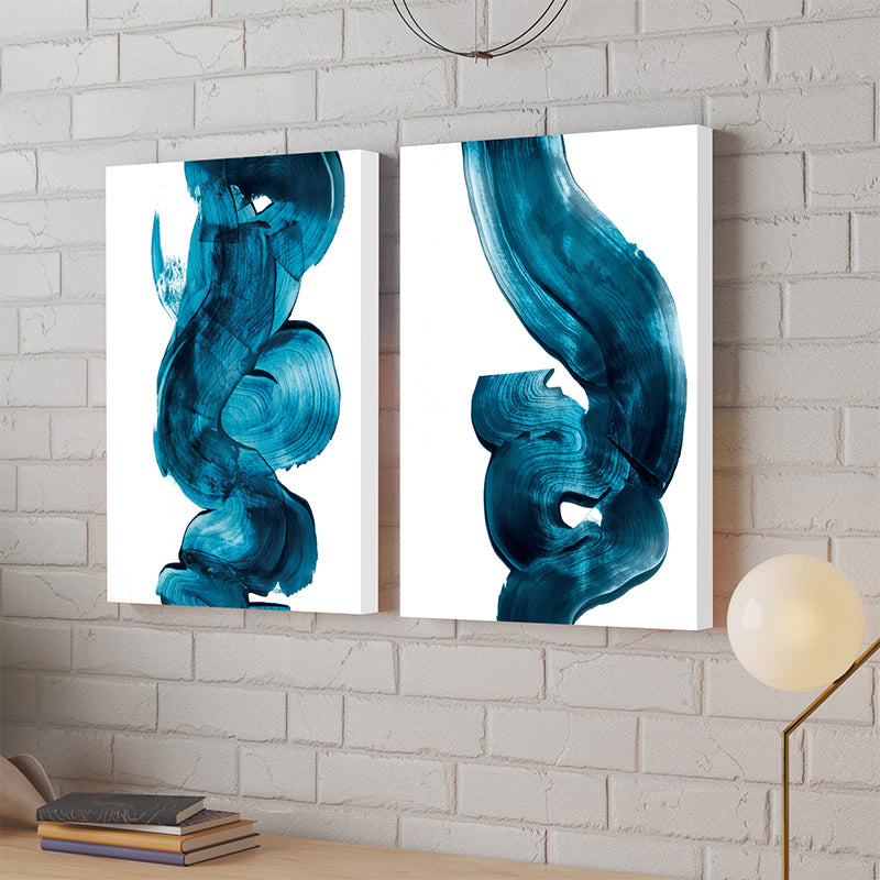 Wall Art & Paintings - Swirl Soul Abstract Wall Painting - Set Of Two